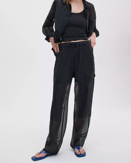 Rag & Bone Atlas Organza Pant - Black