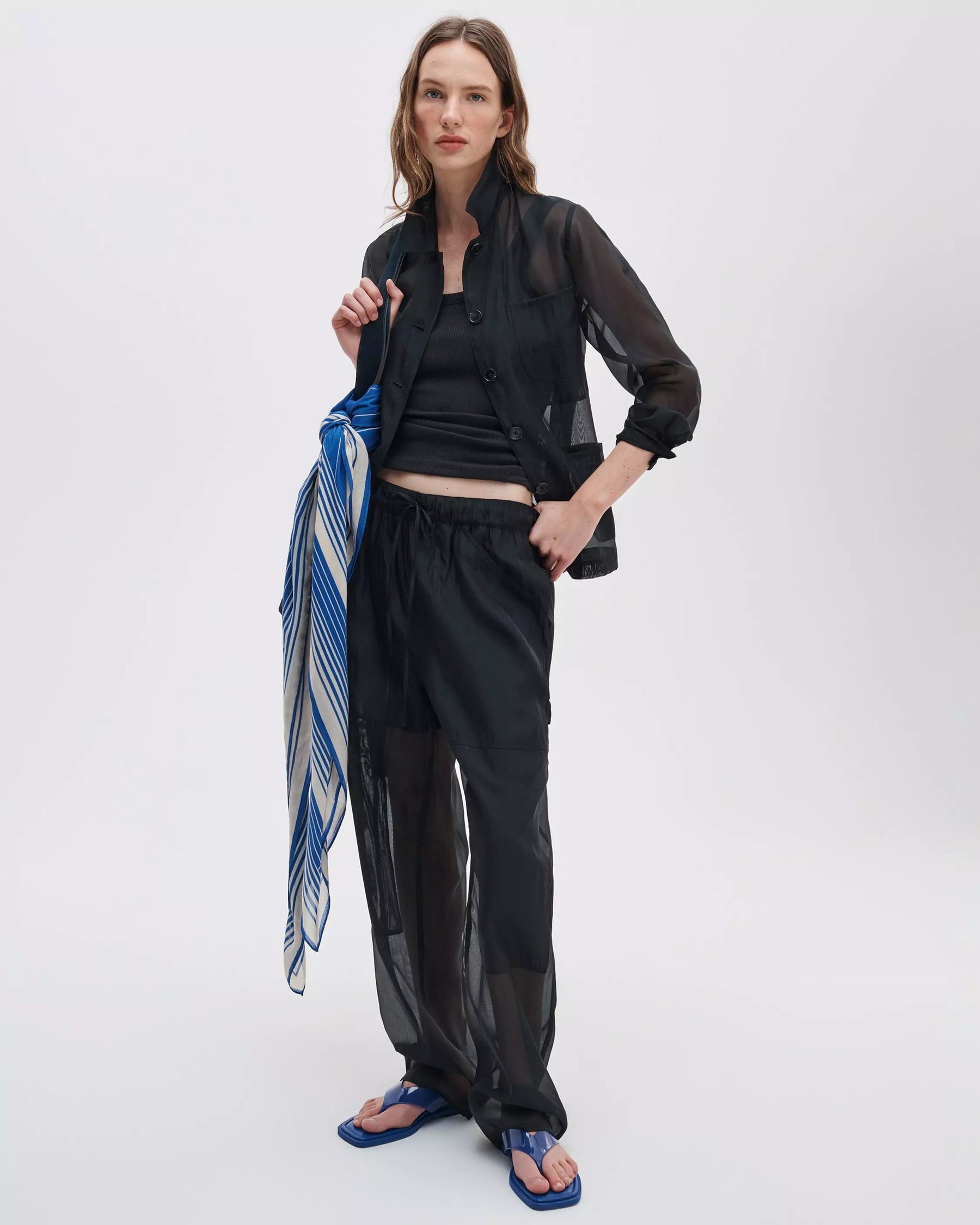 Rag & Bone Atlas Organza Pant - Black