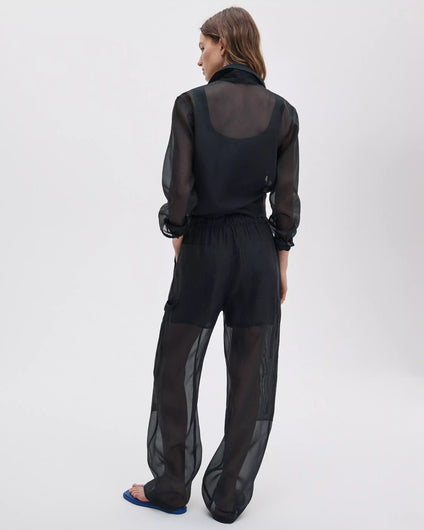 Rag & Bone Atlas Organza Pant - Black