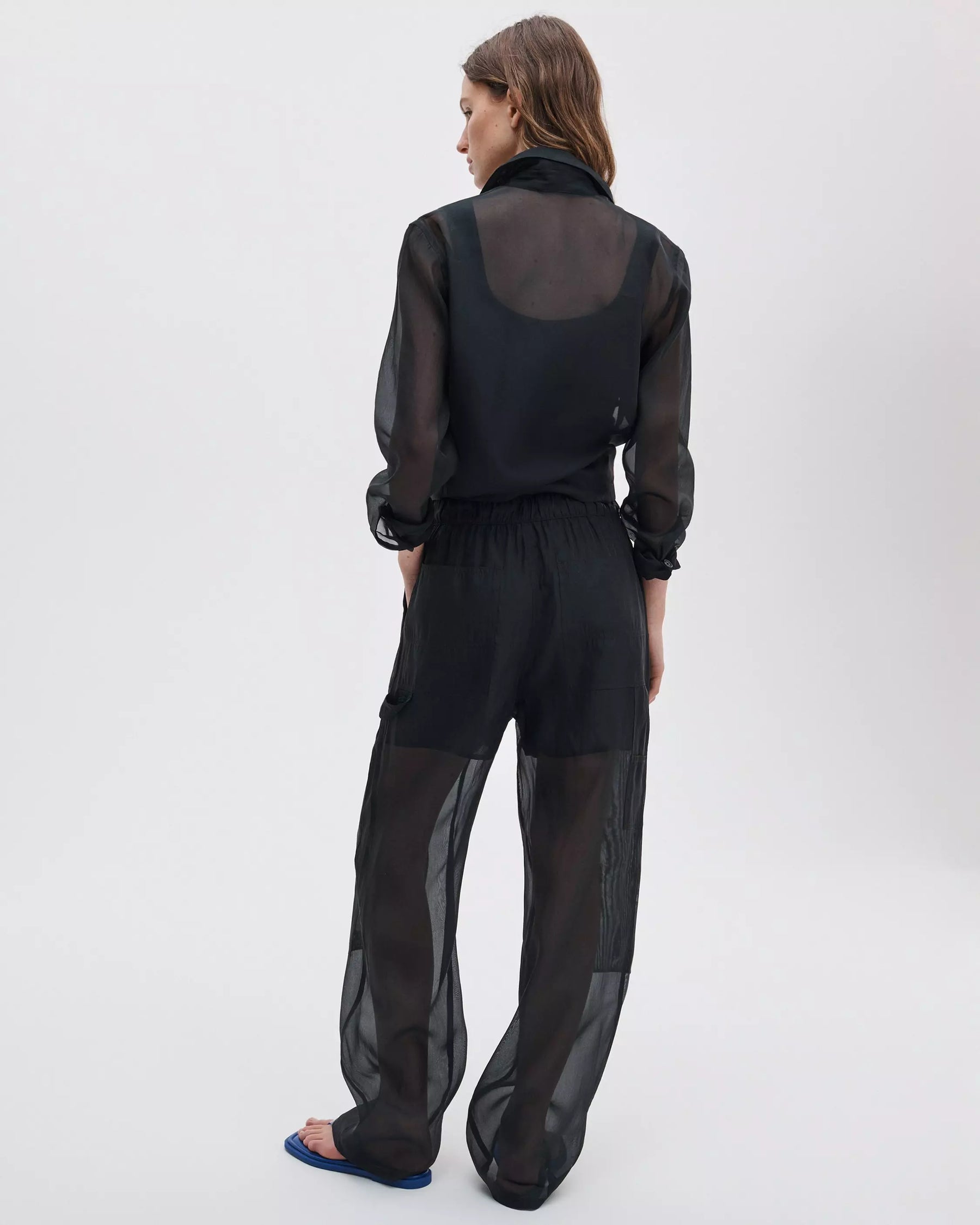 Rag & Bone Atlas Organza Pant - Black