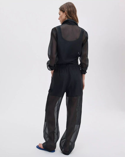 Rag & Bone Atlas Organza Pant in Black