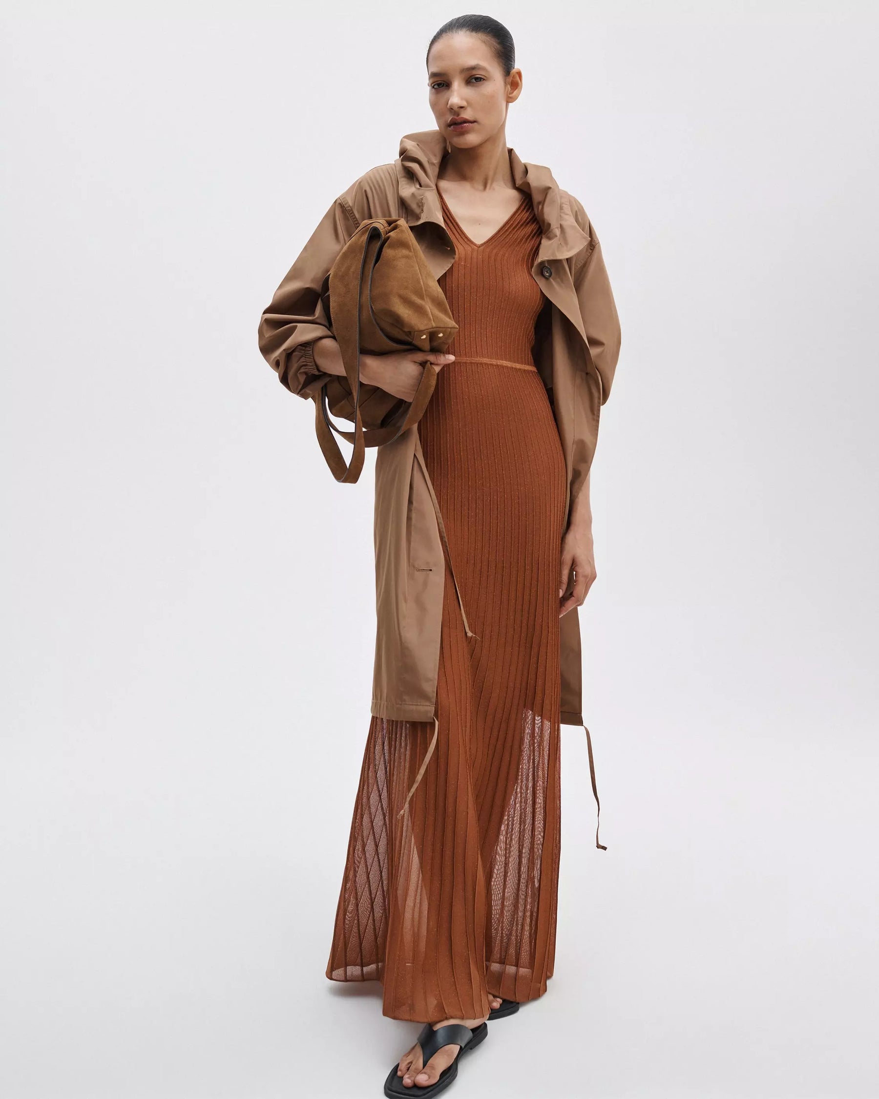 Rag & Bone Aubrey Maxi Dress - Rust