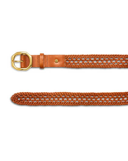Rag & Bone Audrey Woven Belt - Oakbrown