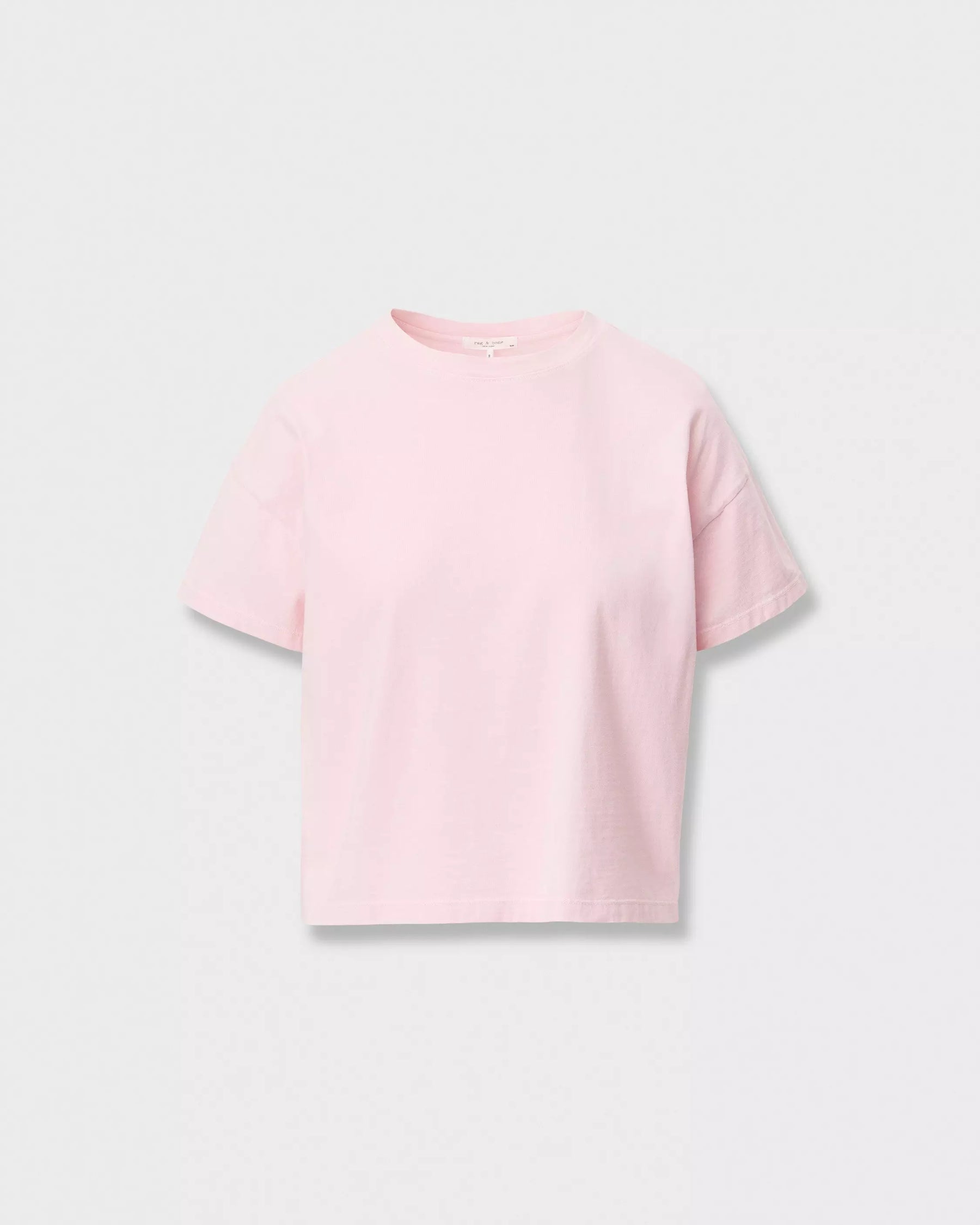 Rag &amp; Bone Distressed Washed Kelly Boxy Tee in Peony