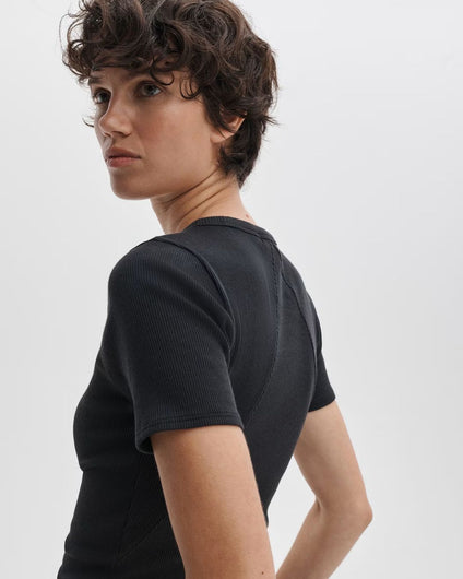 Rag & Bone Essential SS Crew - Black