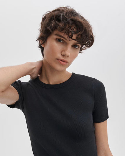 Rag & Bone Essential SS Crew - Black