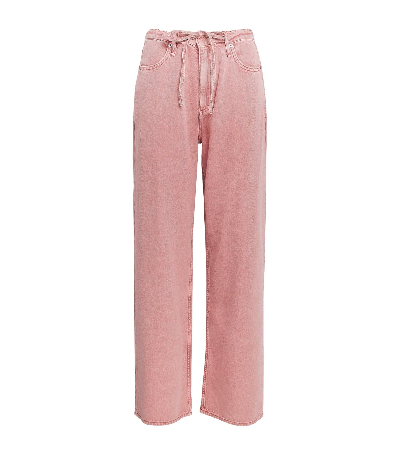 Rag & Bone Featherweight Phoebe Drawstring Wide in Raspberry