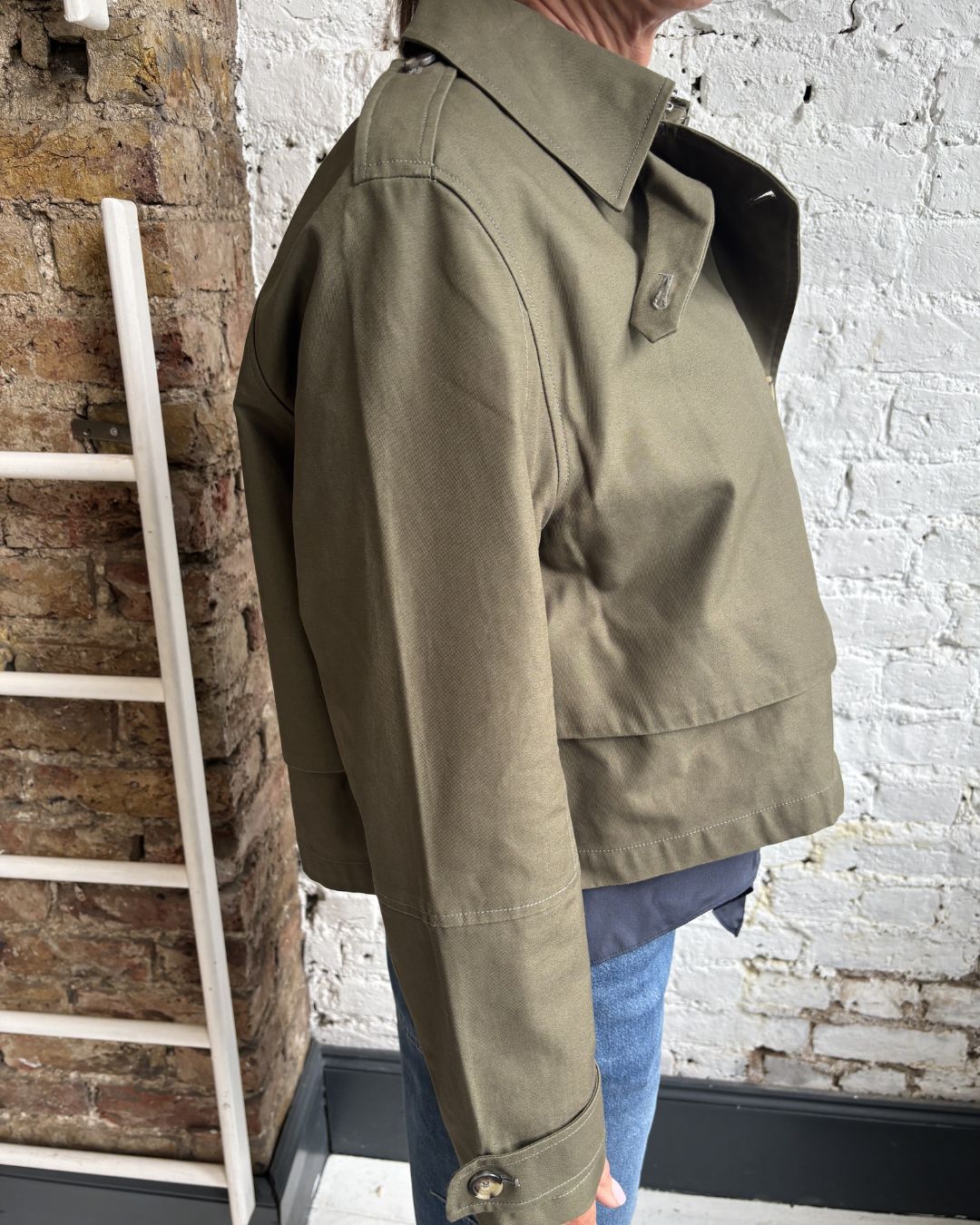 Rag & Bone Jamie Cropped Trench - Argrn