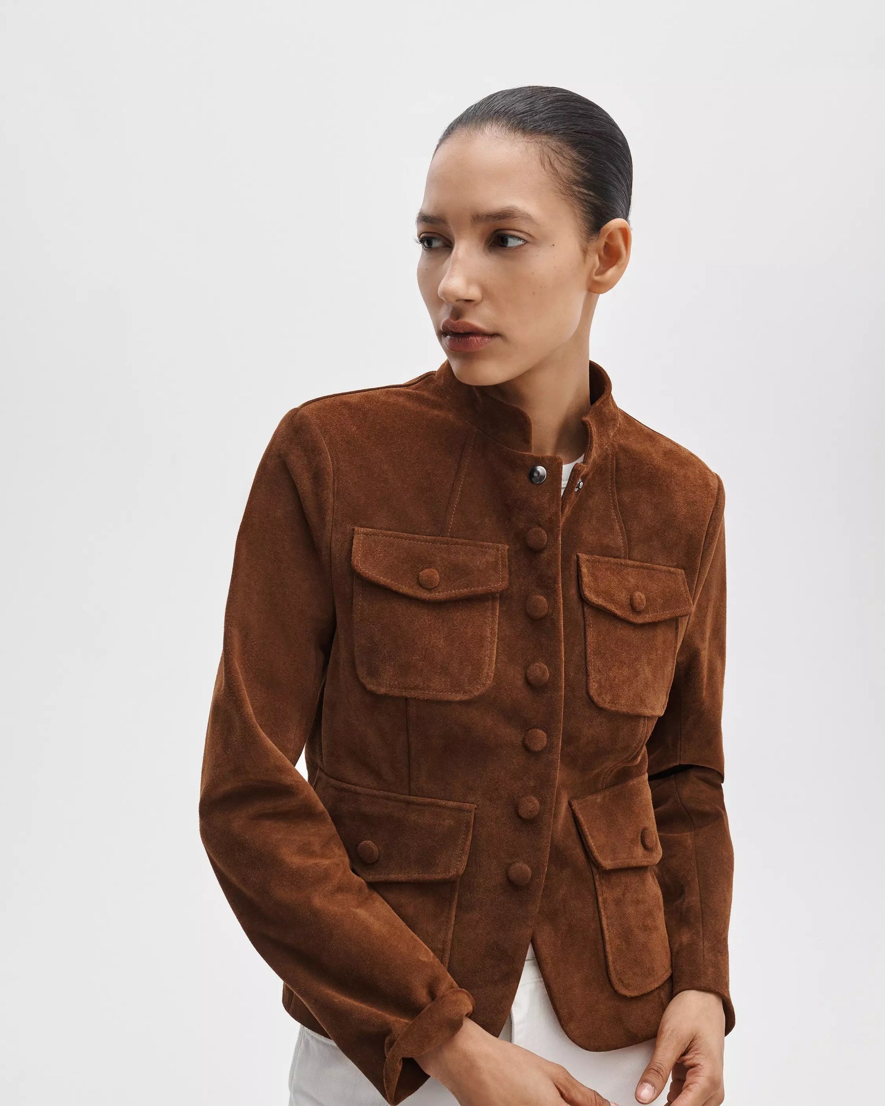 Rag & Bone Mercer Suede Blazer - Brown