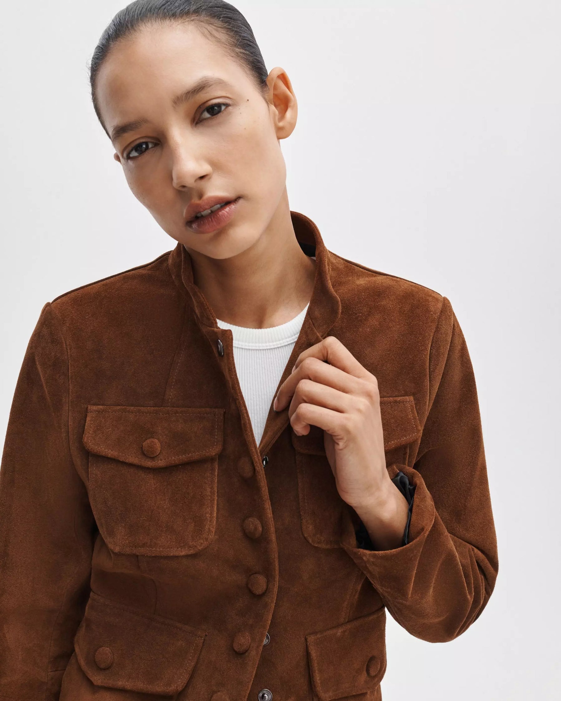 Rag & Bone Mercer Suede Blazer - Brown