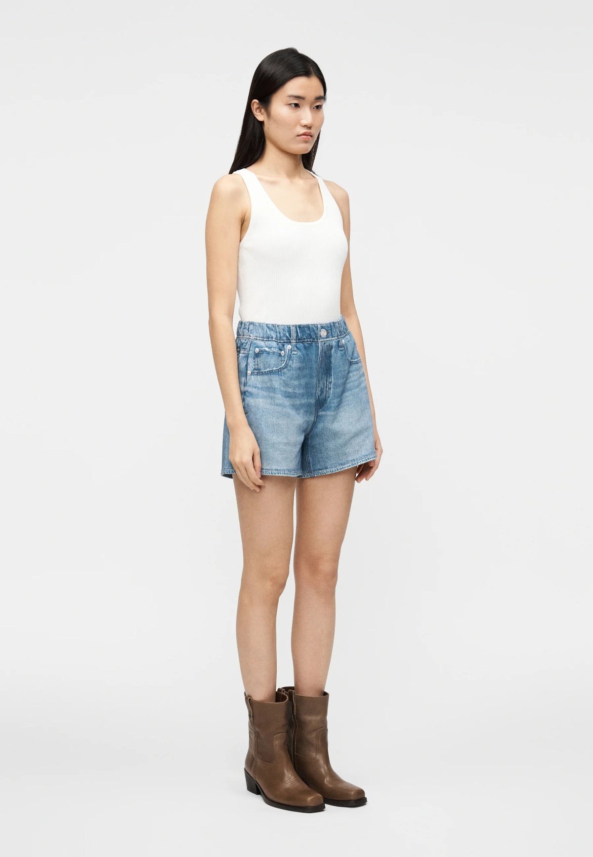 Rag & Bone Miramar Terry Walking Shorts in Morse