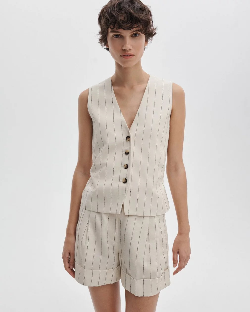 Rag & Bone Paulette Stripe Vest in White