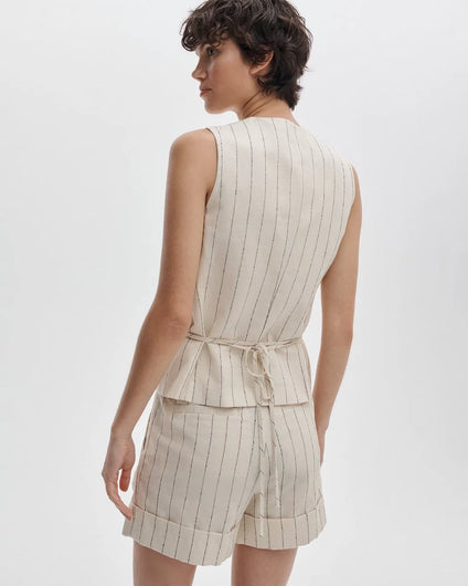 Rag & Bone Paulette Stripe Vest in White