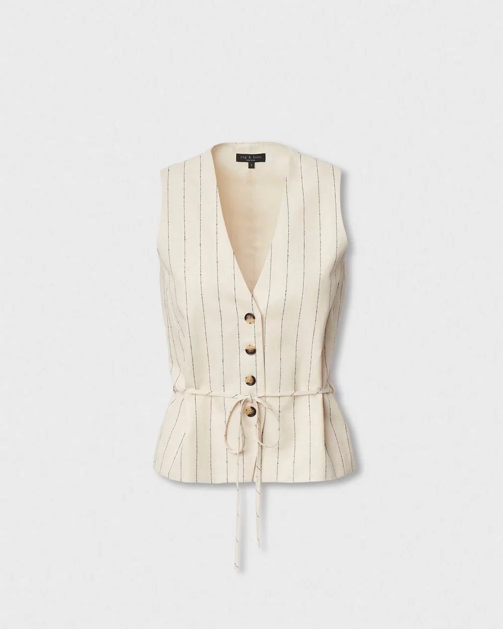 Rag & Bone Paulette Stripe Vest in White