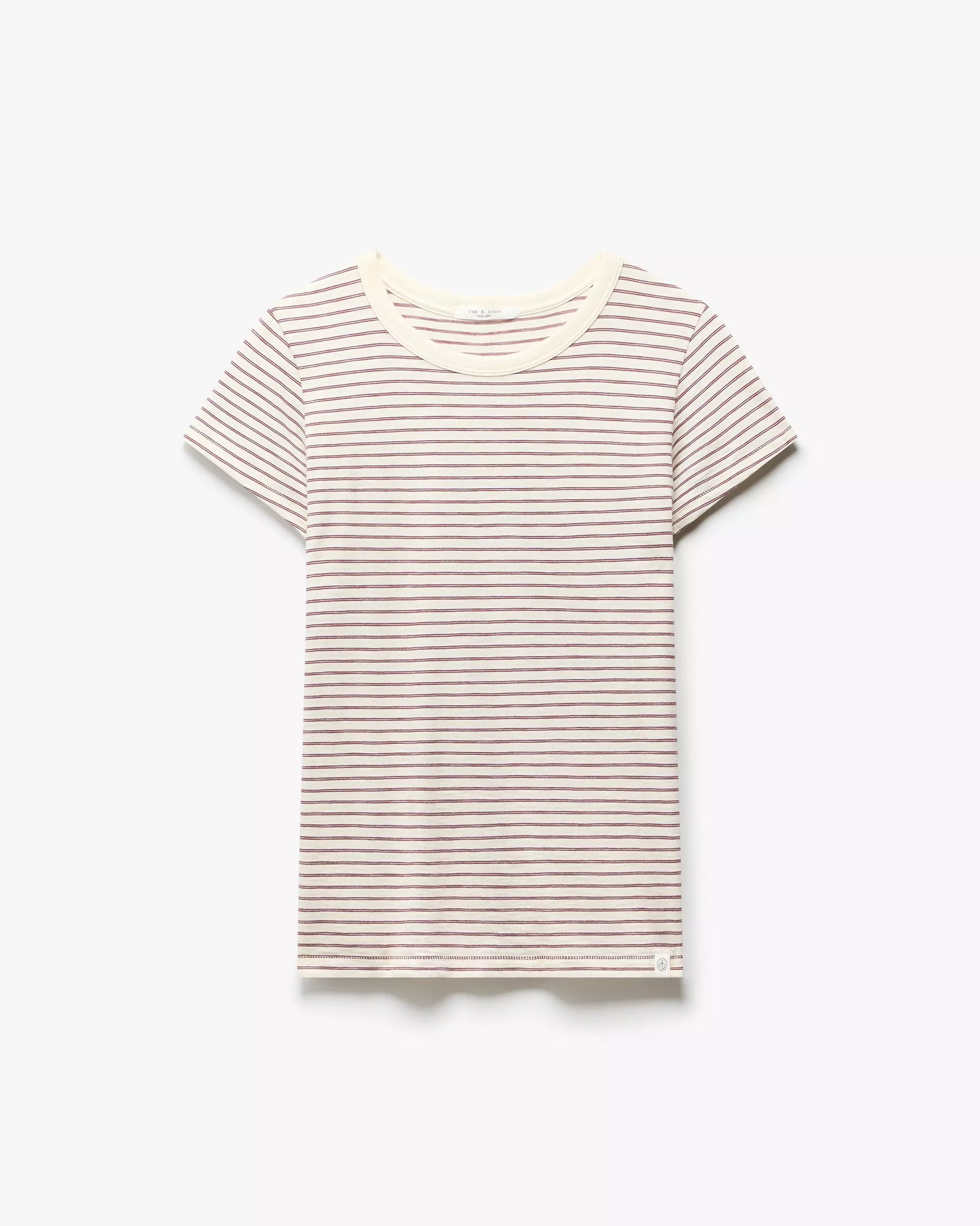 Rag & Bone The Slub Striped Tee in Laciv