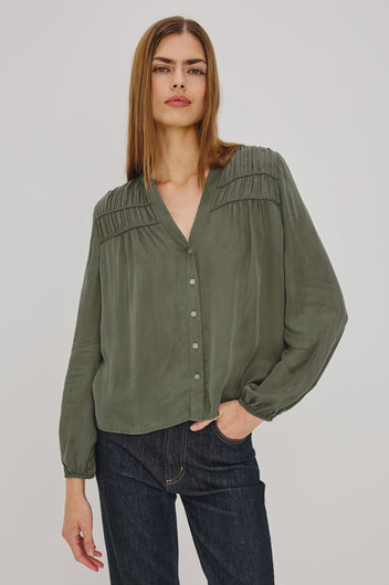 Rails Cadence blouse - Washed Olive