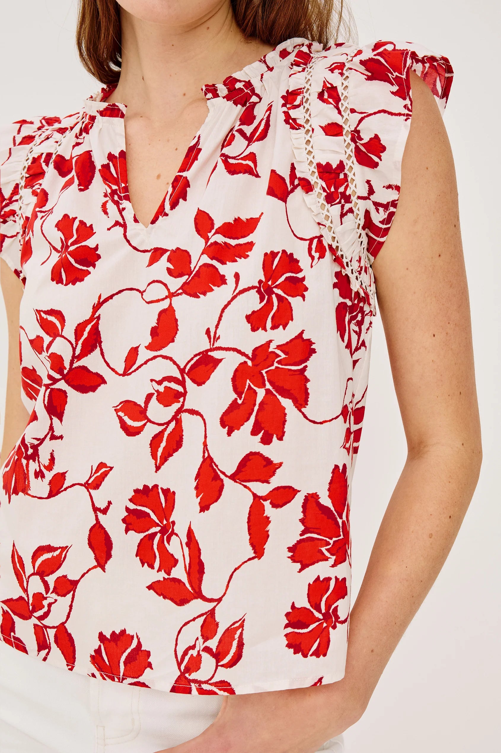 Rails Allea Top in Red Jasmine