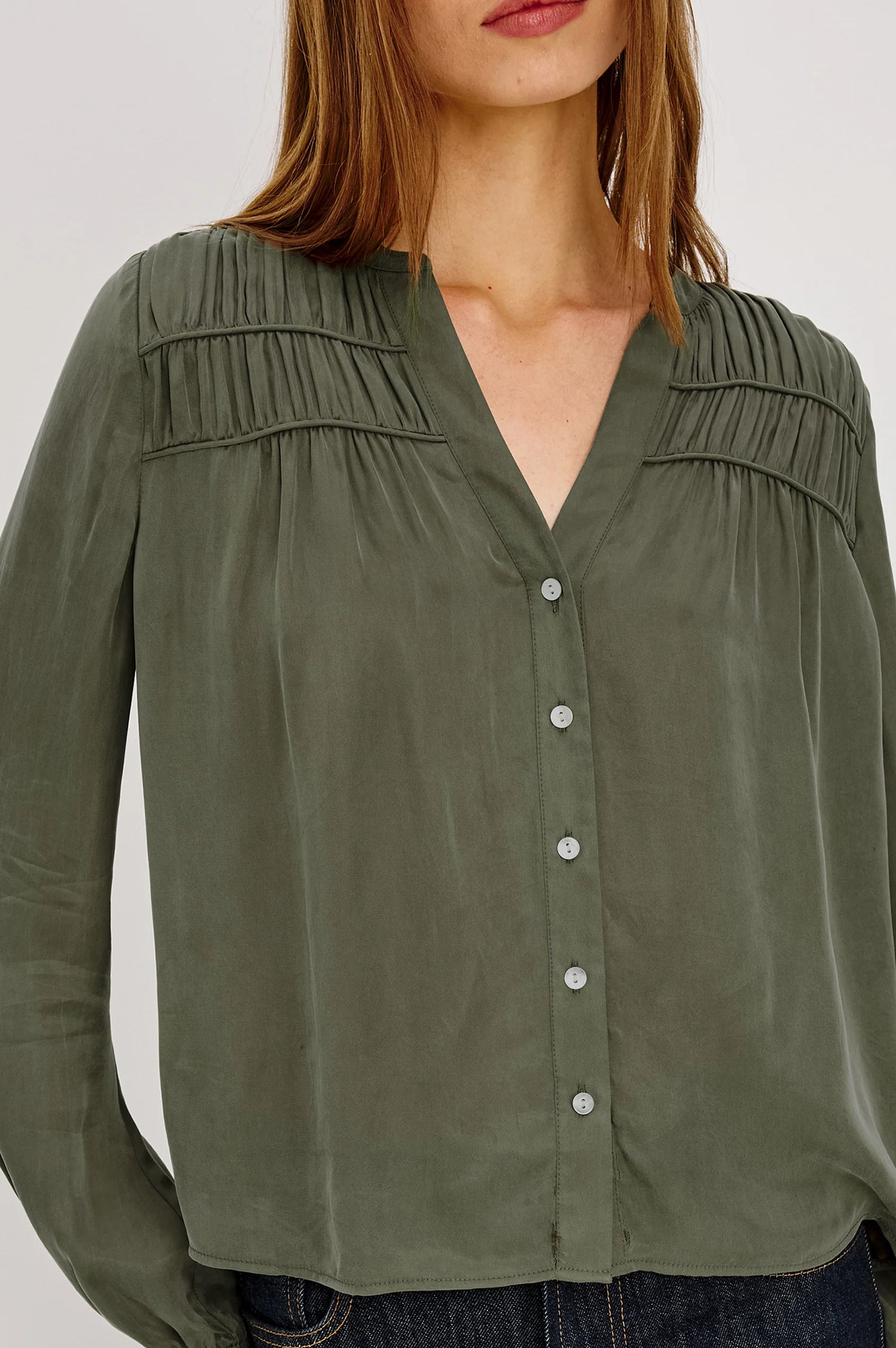 Rails Cadence blouse - Washed Olive