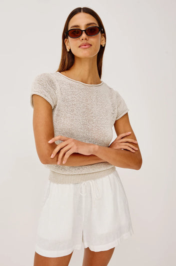 Rails Cady Knit Tee - Stone
