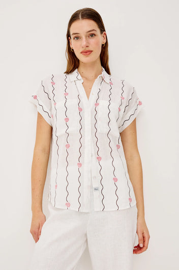 Rails Cito Top in Striped Seashells