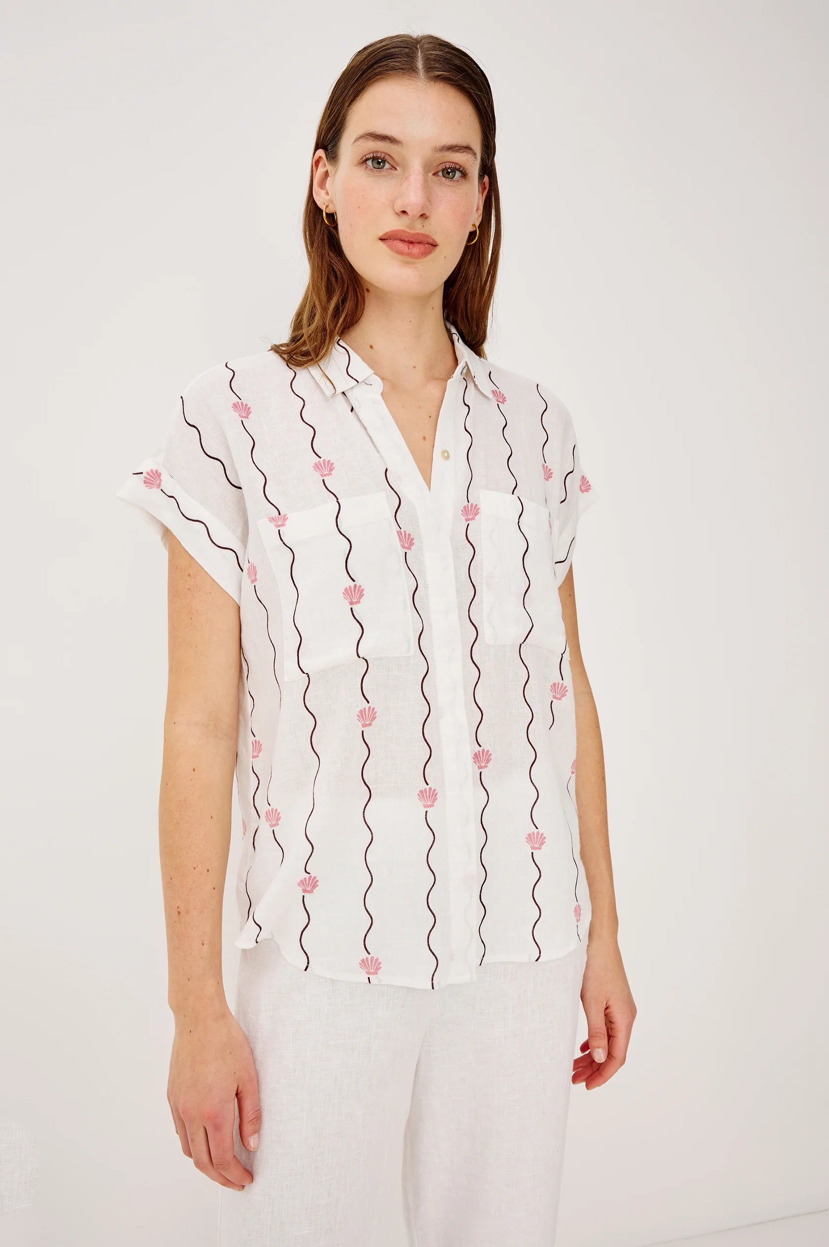 Rails Cito Top in Striped Seashells spring summer