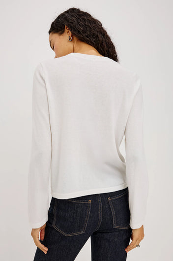 Rails Cotton Cashmere Long Sleeve - White