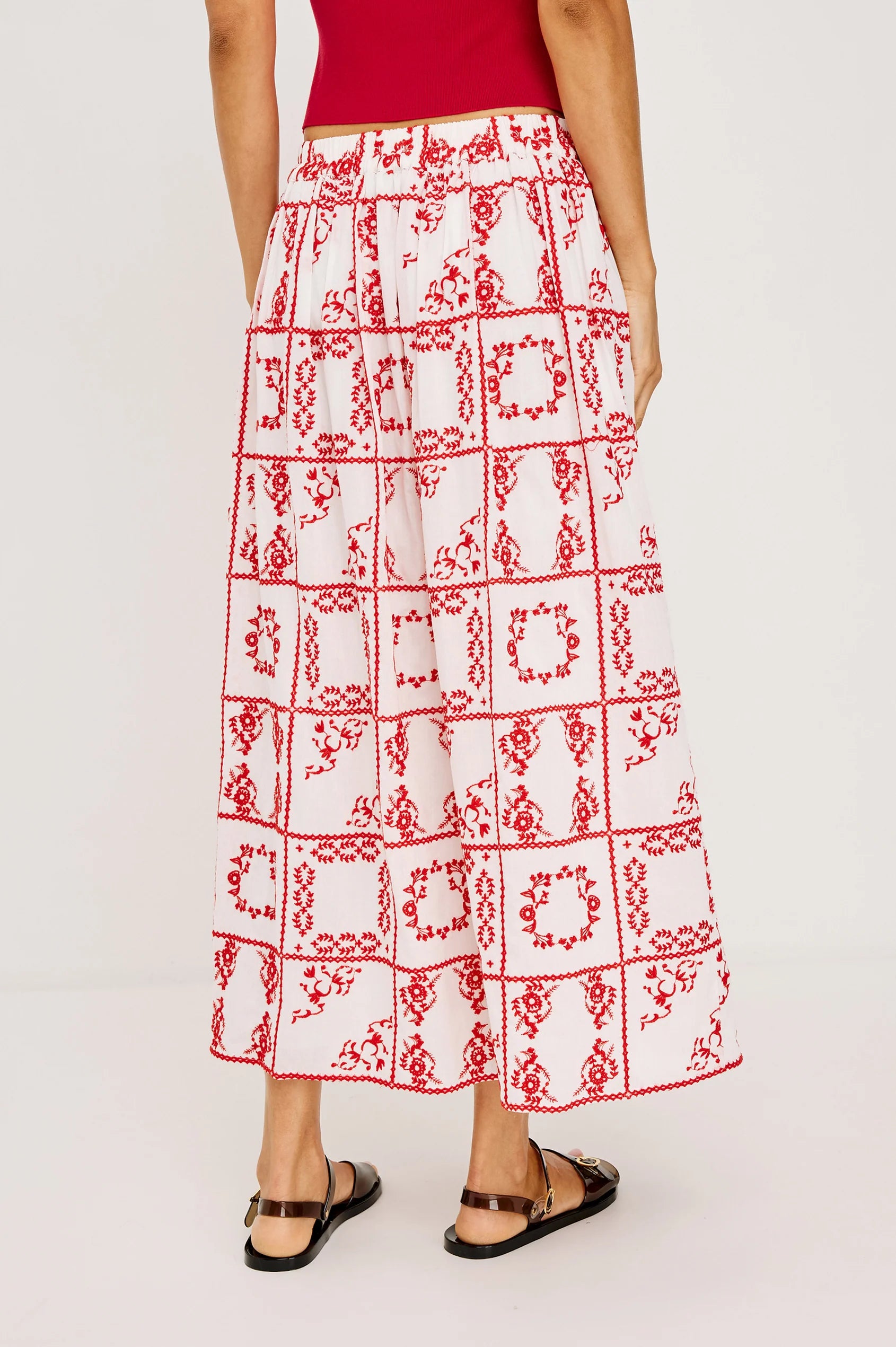 Rails Dax Skirt - Ivory Red Handkerchief