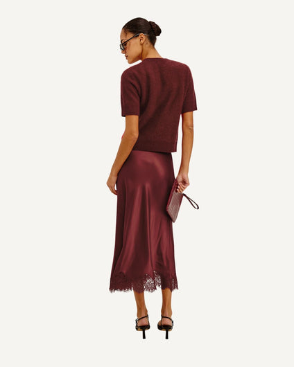 Rails Ebony Skirt - Crimson