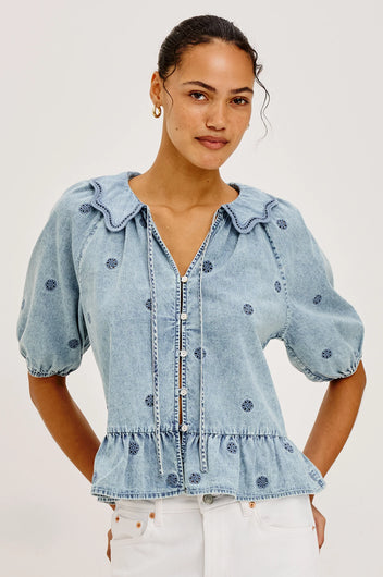 Rails Emelie Blouse - Antique Indigo