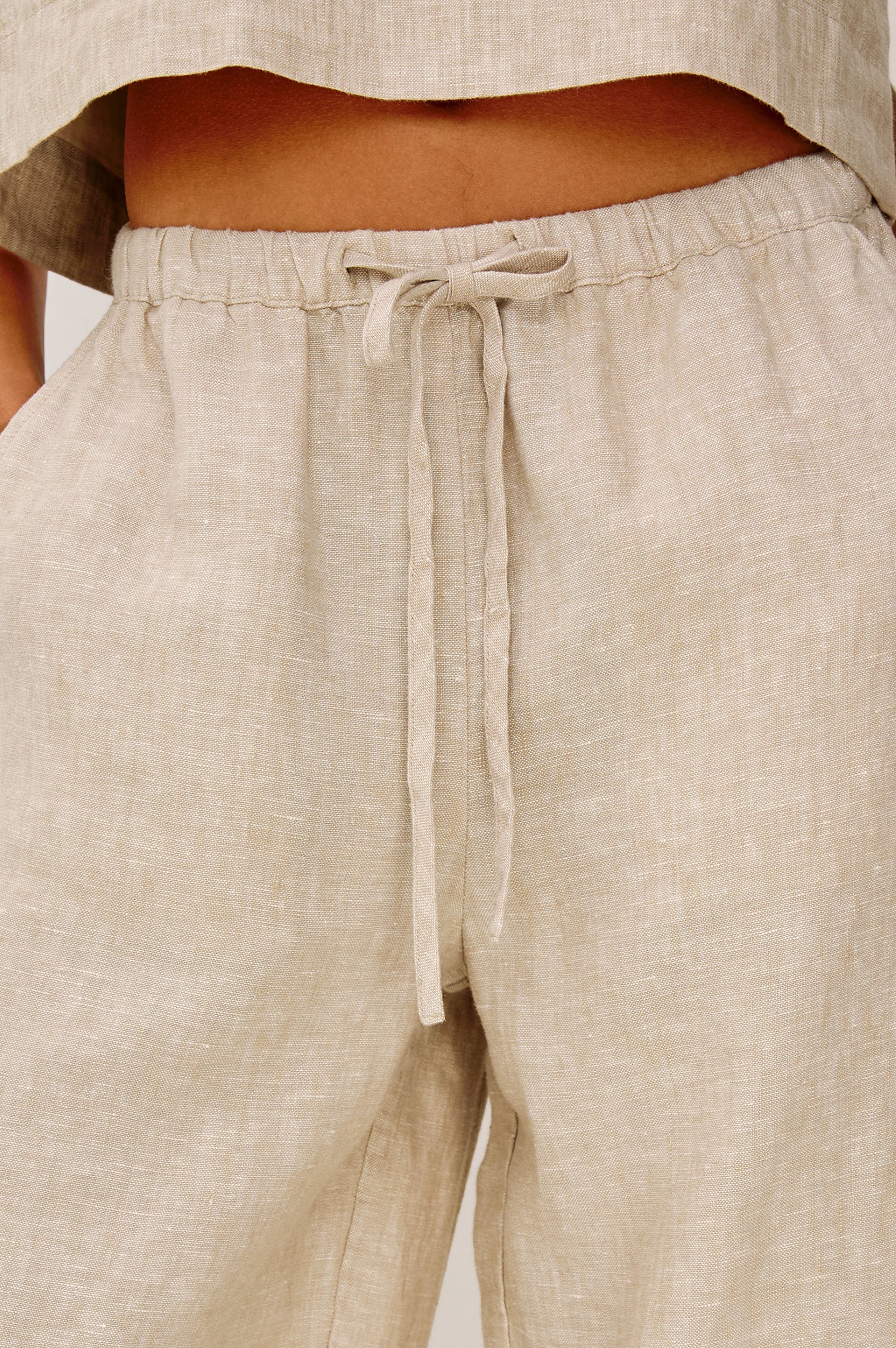 Rails Emmie Crop Trouers - Heathered Flax