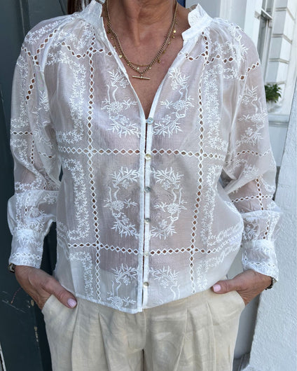 Rails Francine Blouse - Ivory Handkerchief