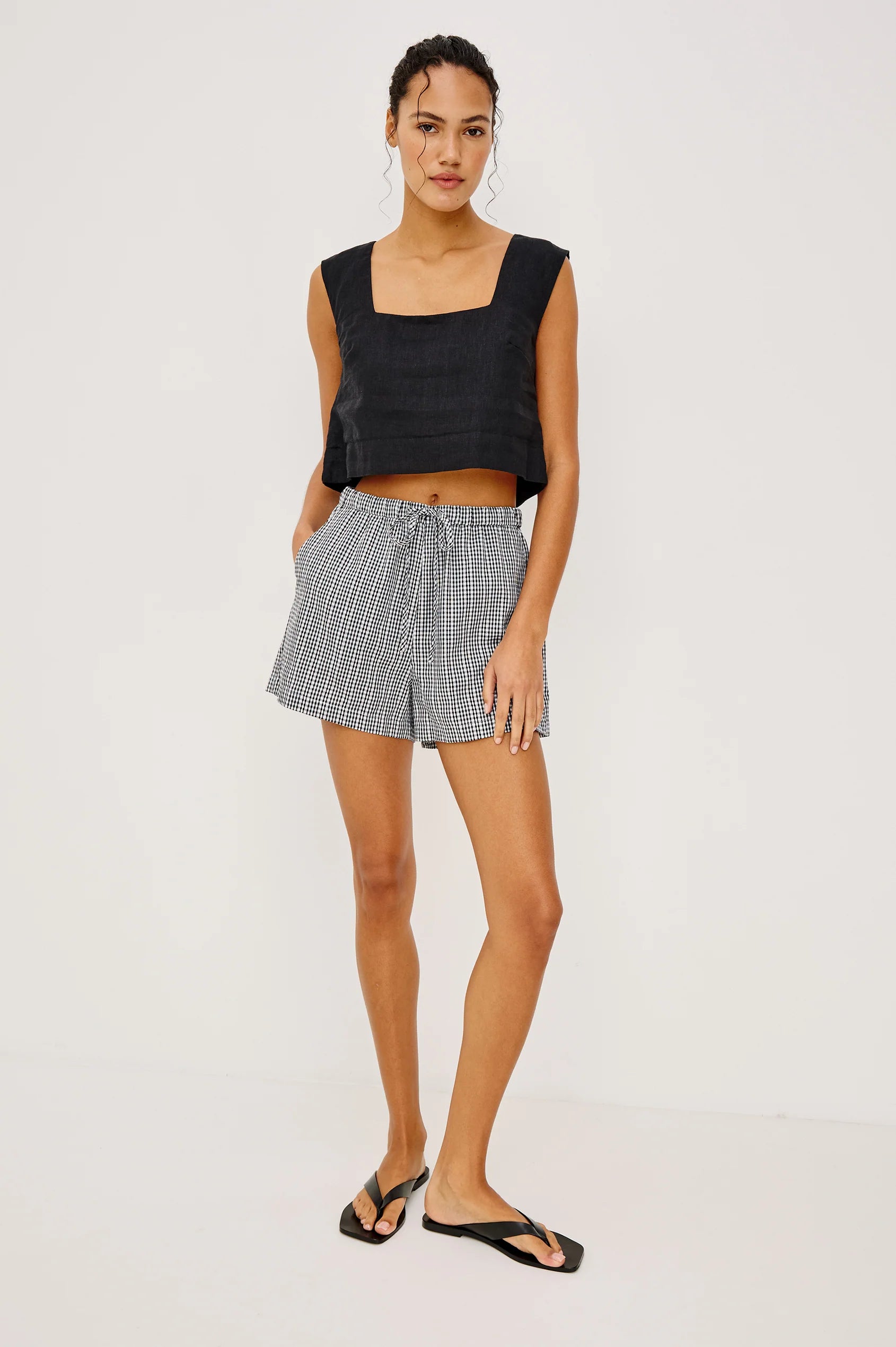 Rails Jenner Shorts in Black Gingham