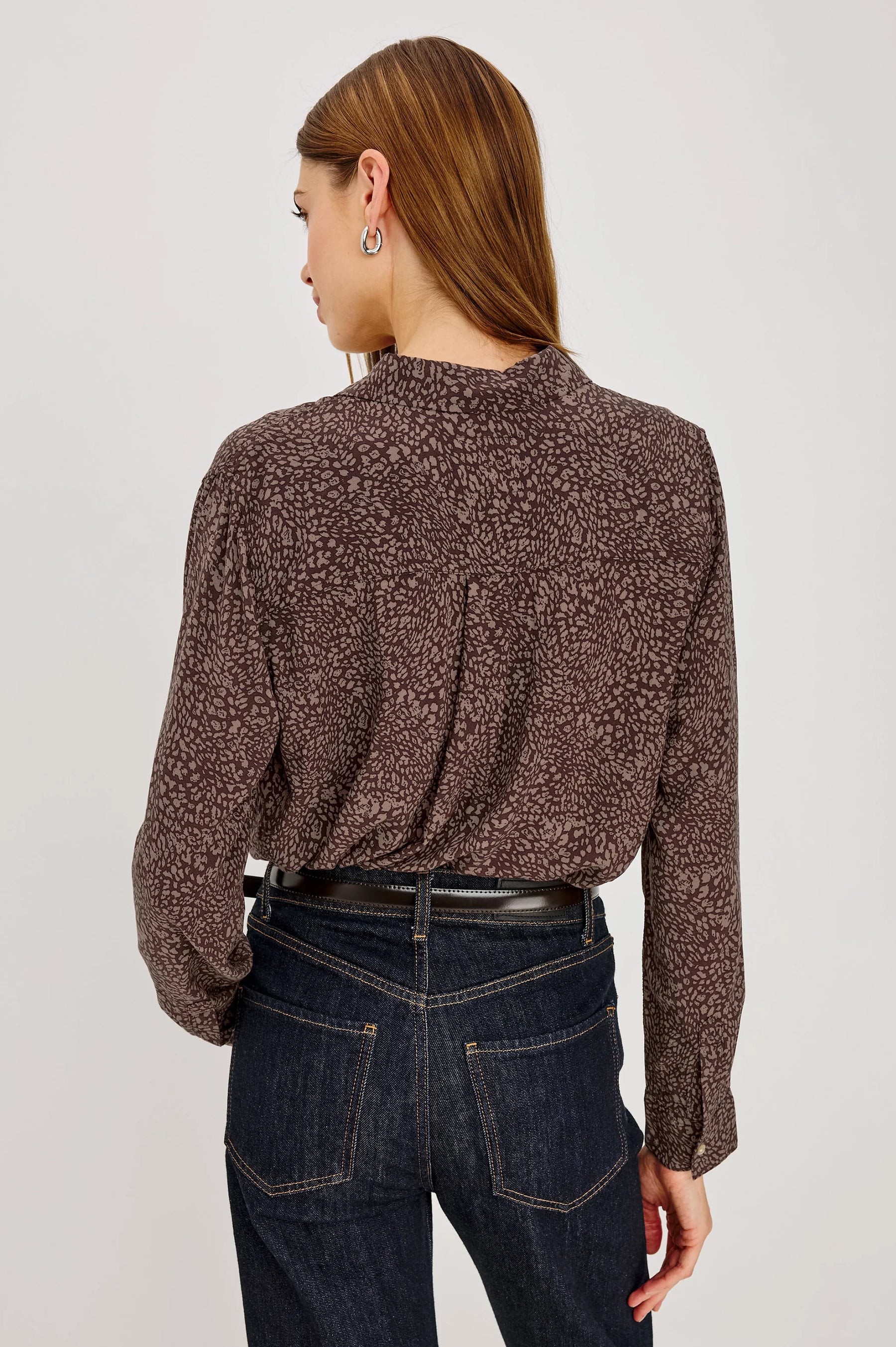 Rails Josephine Shirt - Cocoa Cheetah