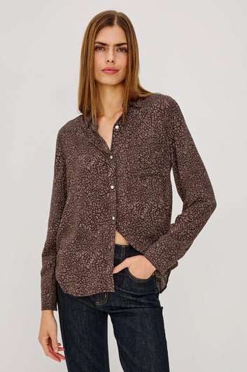 Rails Josephine Shirt - Cocoa Cheetah