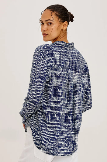 Rails Josephine Shirt - Navy Pebbled