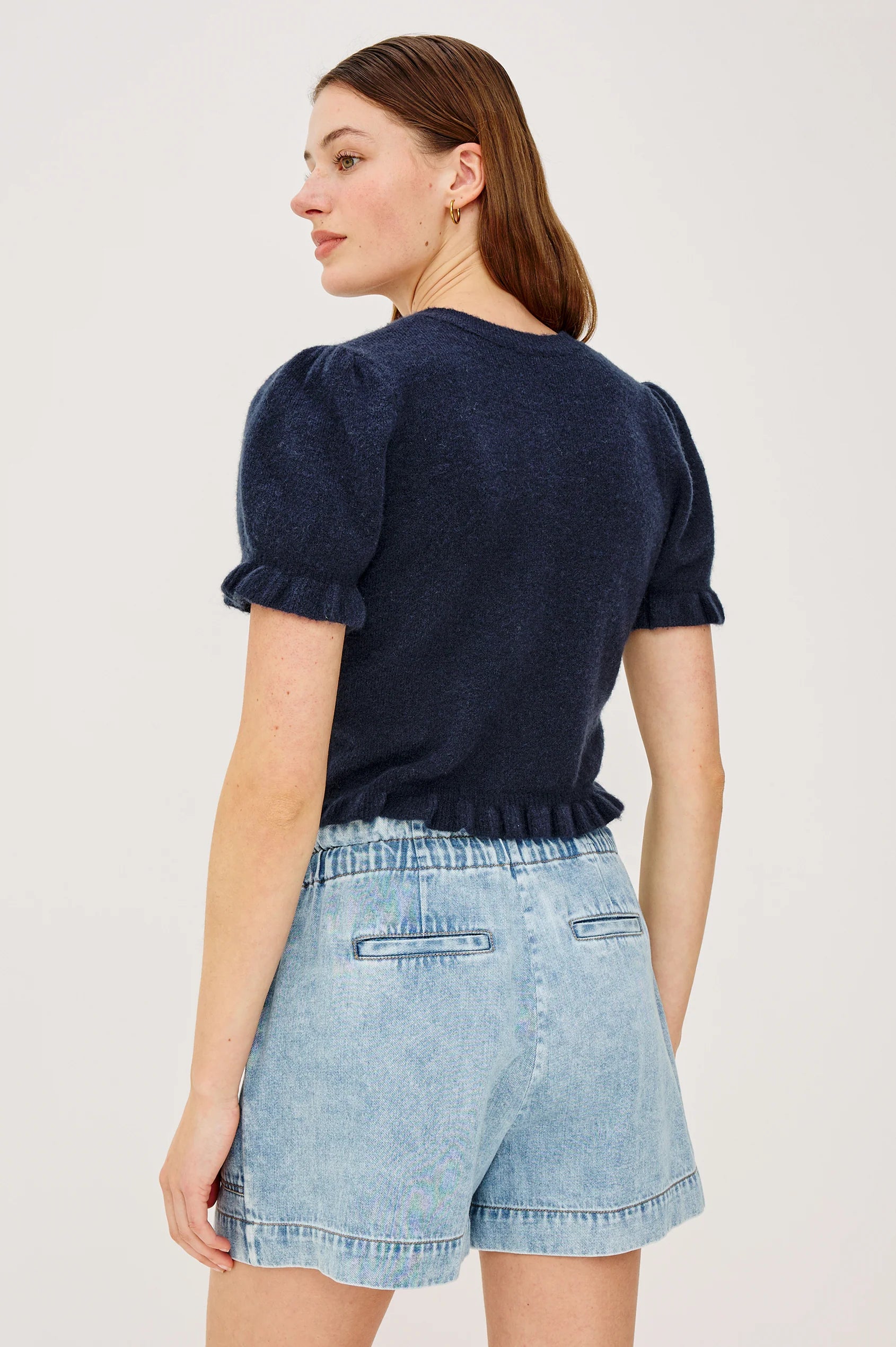 Rails Lora Knit in Navy back image