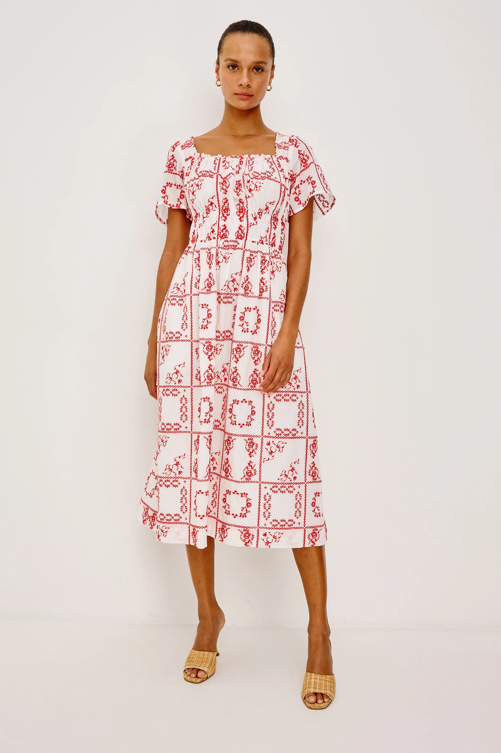 Rails Nanette Dress - Ivory Red Handkerchief
