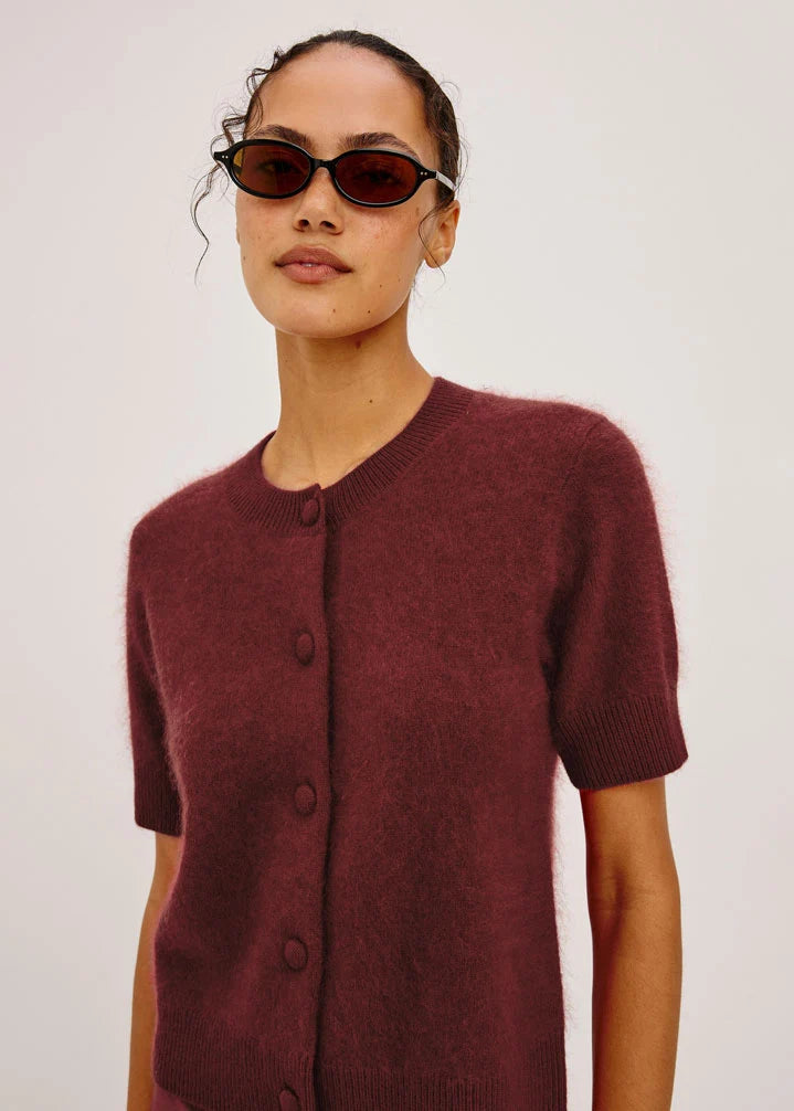 Rails Roman Knit Cardigan - Crimson