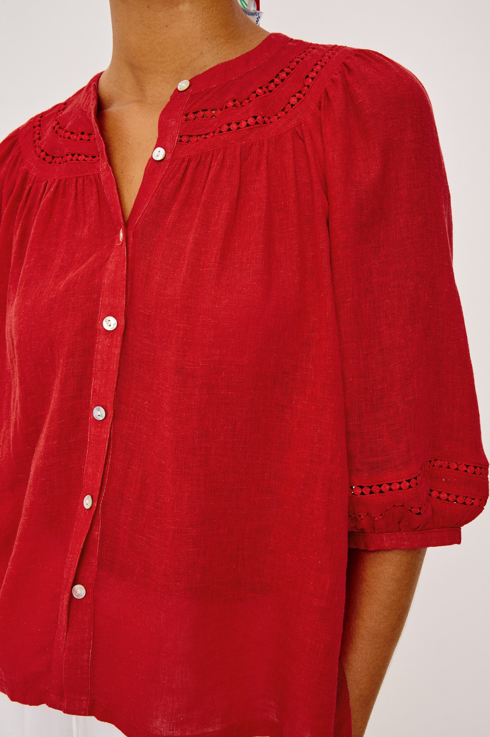 Rails Theia Shirt - Tomato