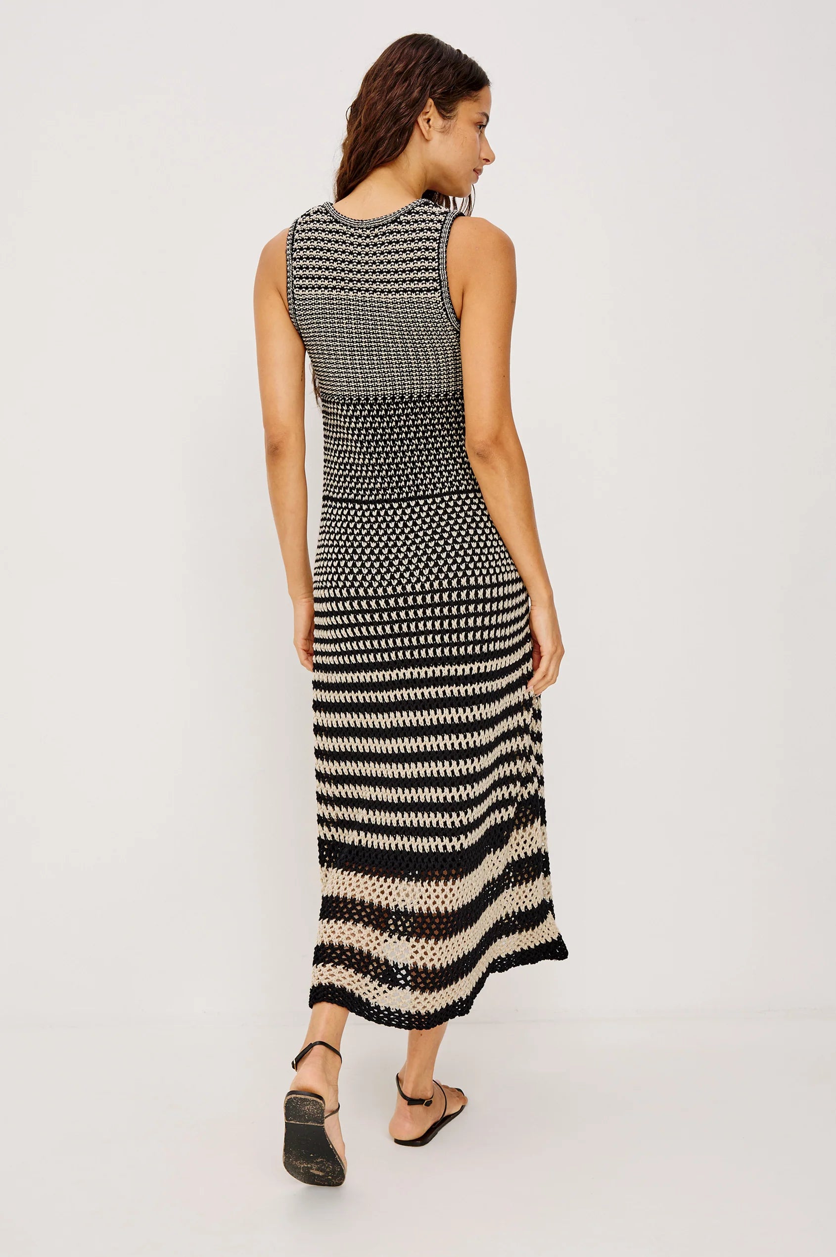 Rails Yvette Dress - Onyx, Ivory Stripe