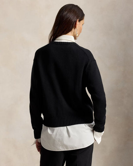 Ralph Lauren Bear Sweater - Black