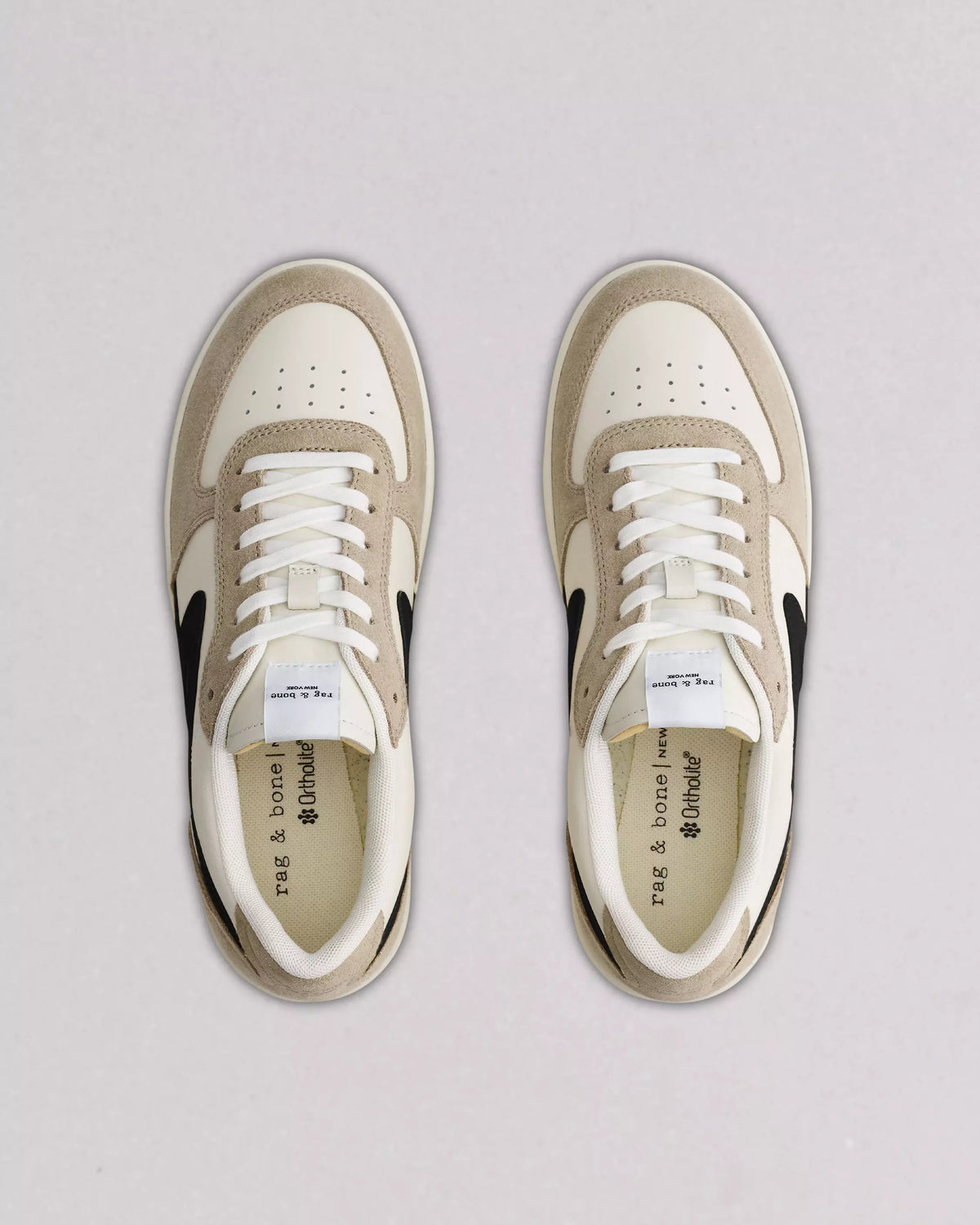 Rag & Bone Retro Court Sneaker in Dove