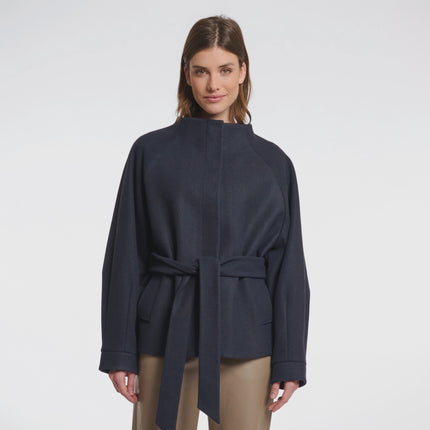 Rino & Pelle Cornelia Short Coat in Navy