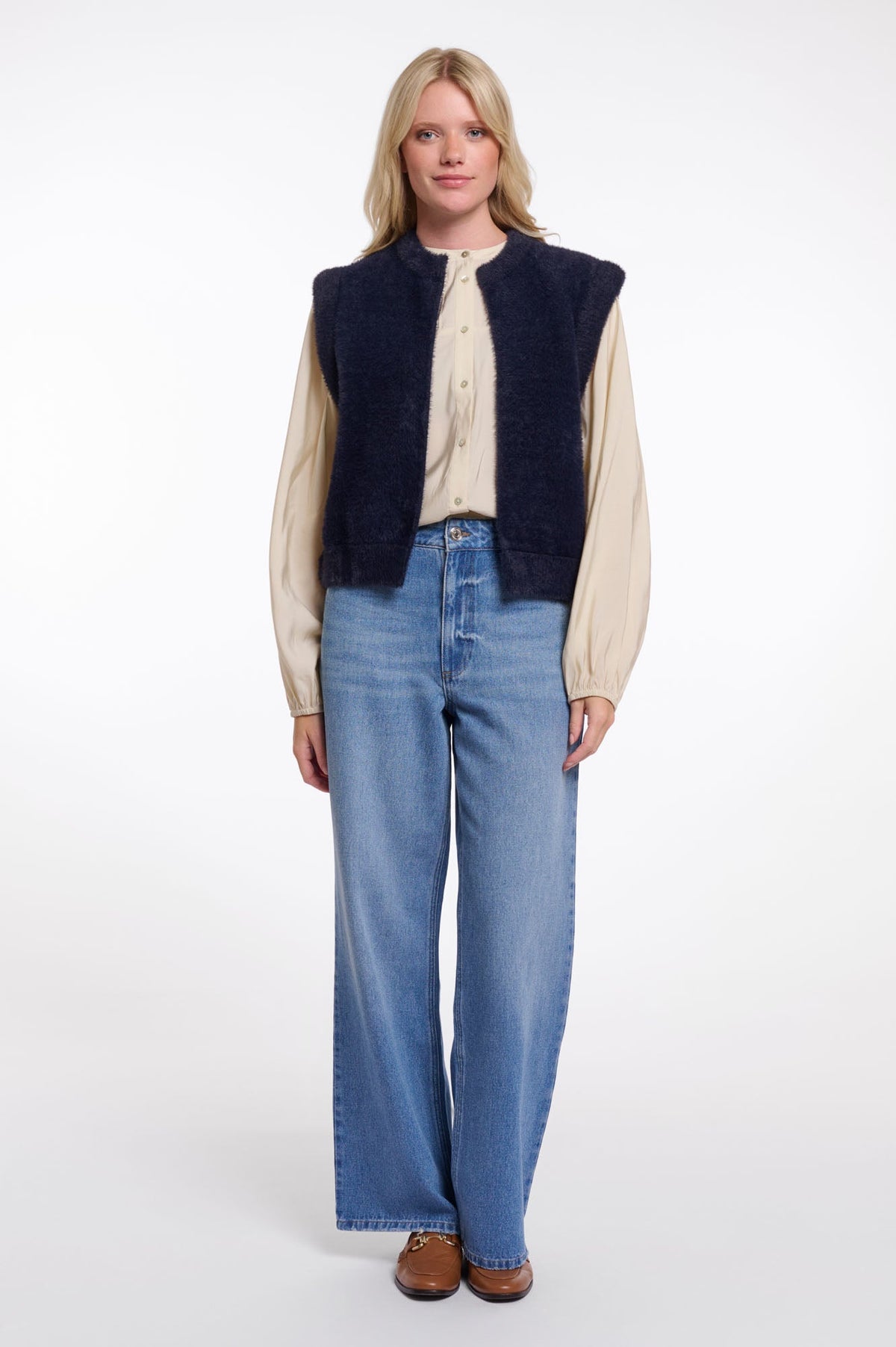 Rino & Pelle Elona Waistcoat in Dark Navy