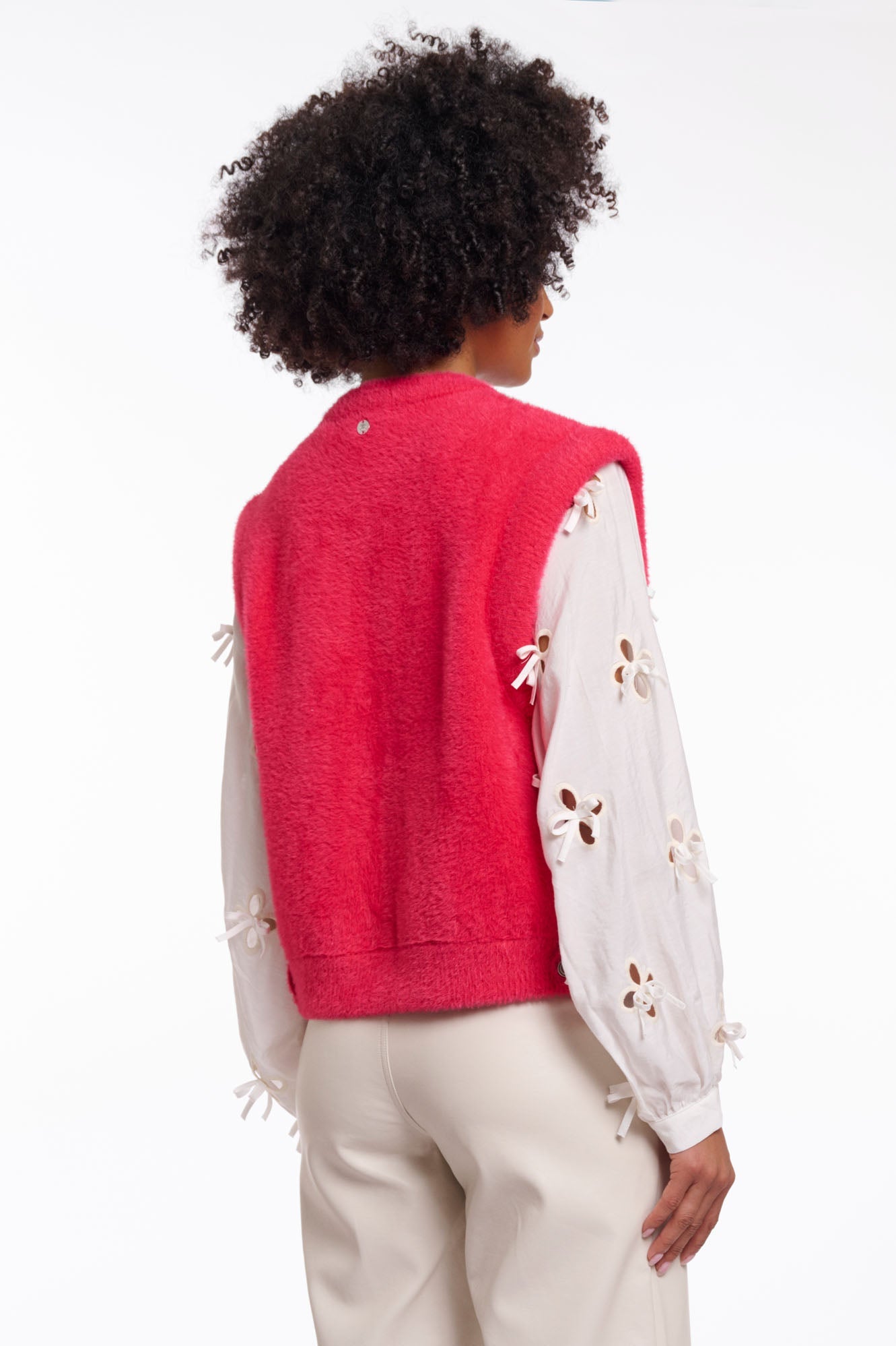 Rino & Pelle Elona Waistcoat in Pink Punch