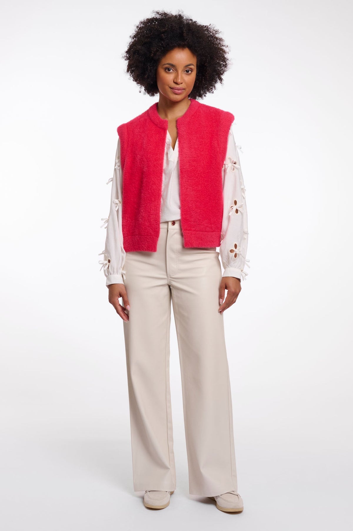 Rino & Pelle Elona Waistcoat in Pink Punch