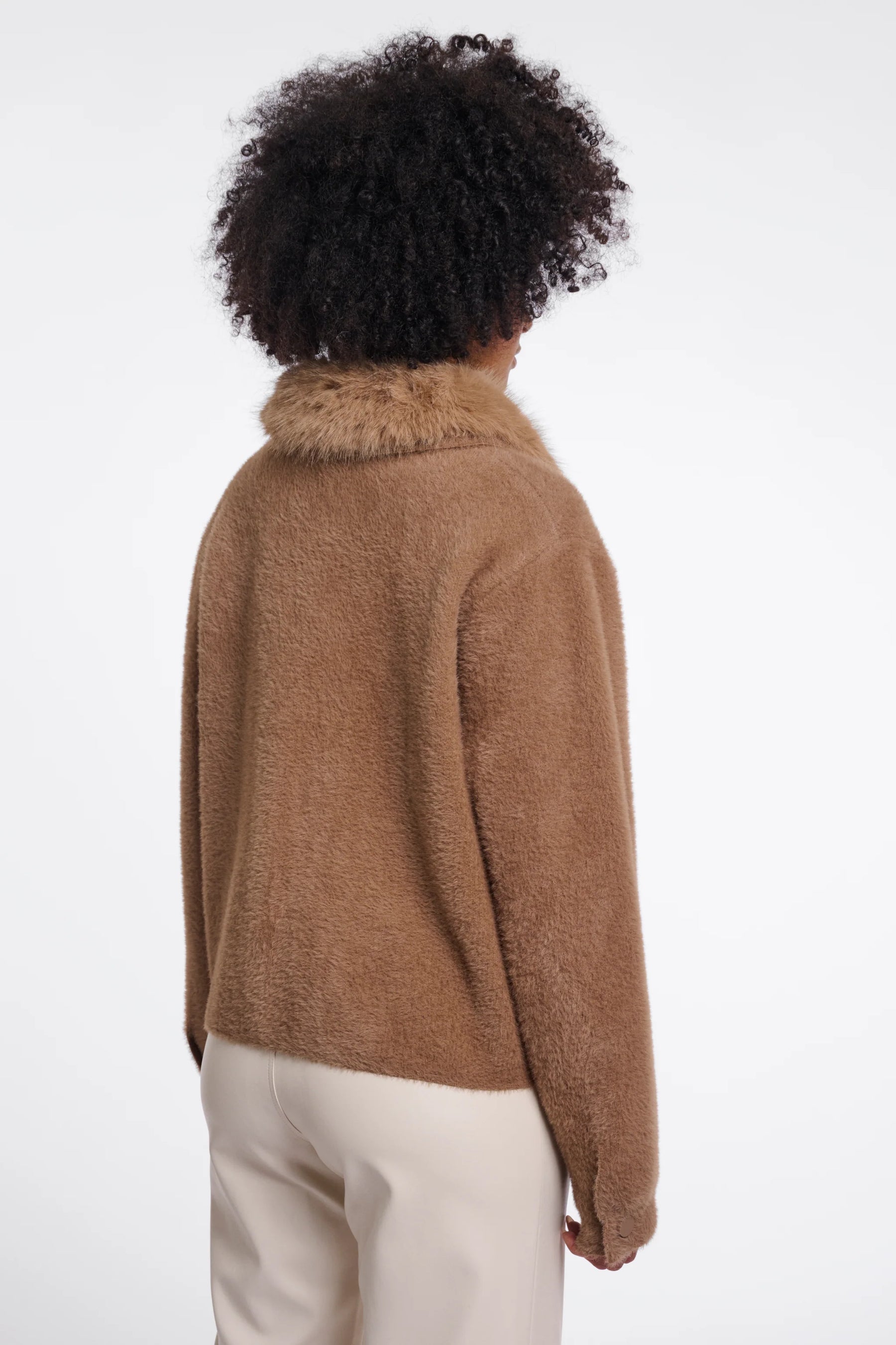 Rino & Pelle Nia Jacket with Detachable Collar - Toast