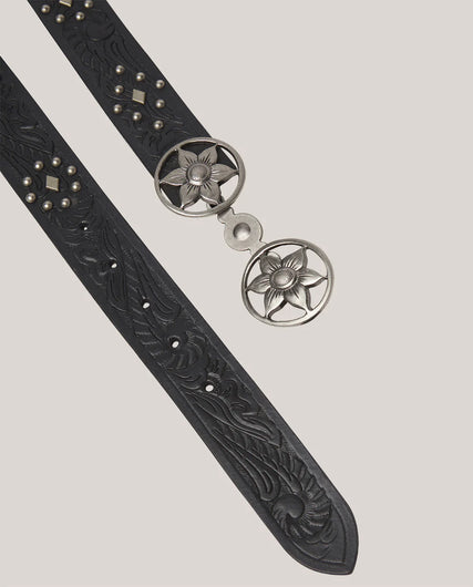 Maison Hotel Rodolofo Belt in Midnight Silver