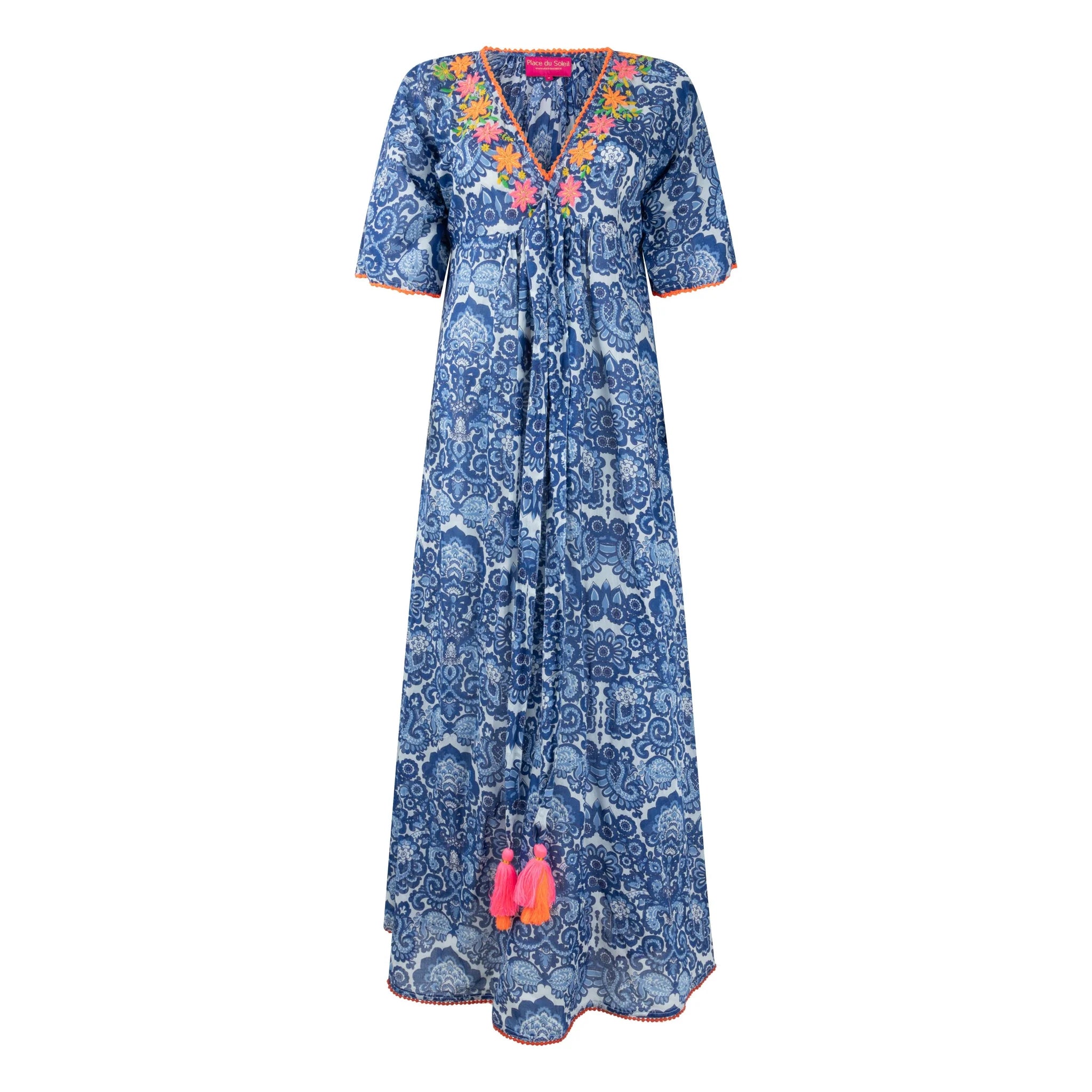 PDS Strap Dress 427 in Blue
