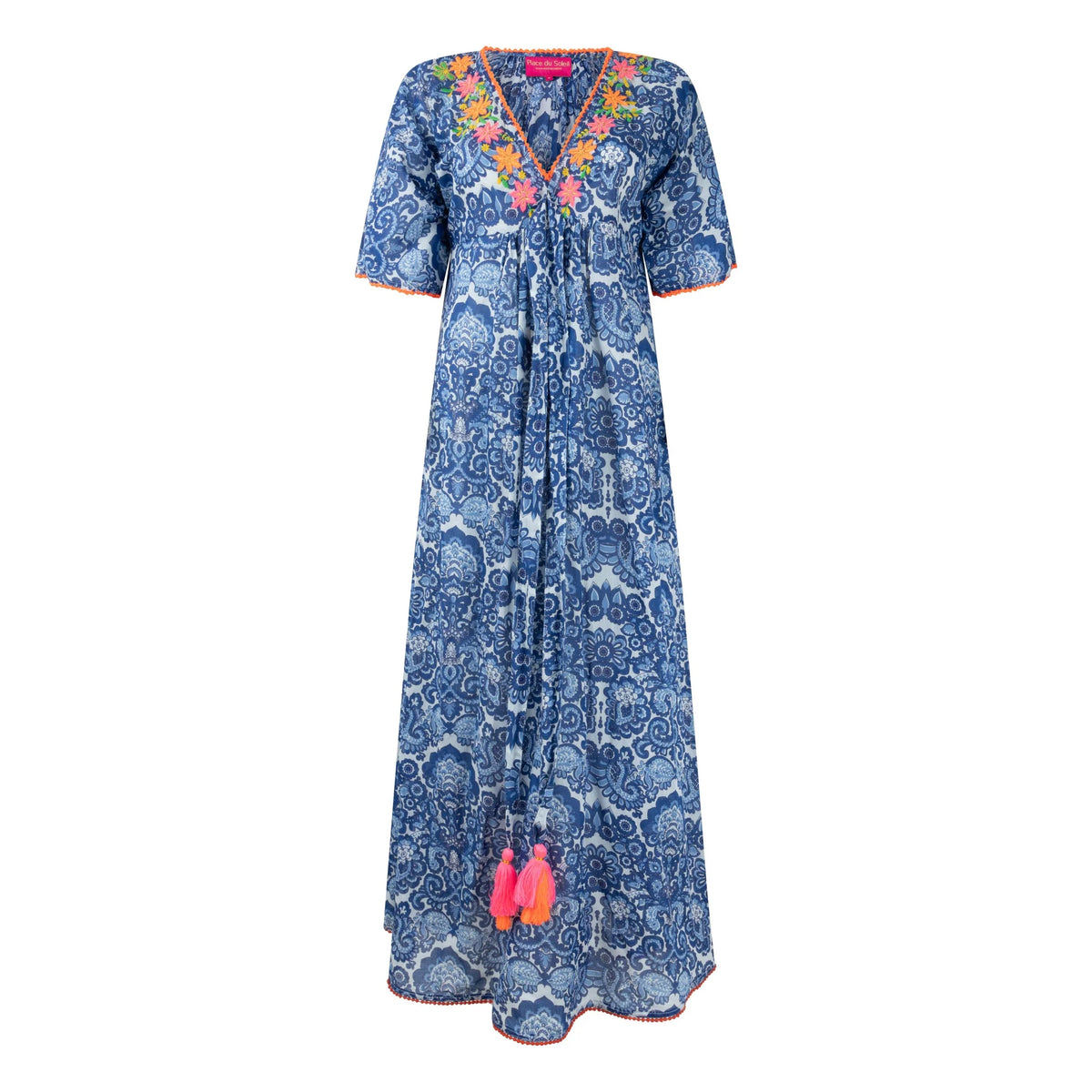PDS Strap Dress 427 in Blue